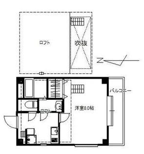 シャンボール中野【4階】の間取り