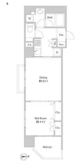 ルクレ東上野レジデンス【5階】の間取り