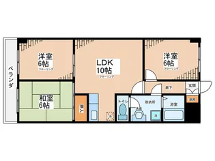 カサベリヤ・フジ【3階】の間取り