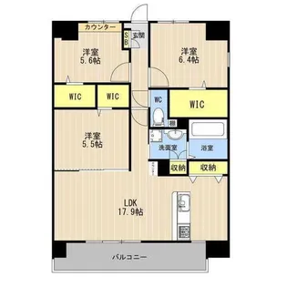 LIBTH光の森【11階】の間取り