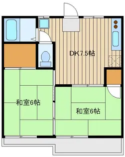 フラット泉【2階】の間取り