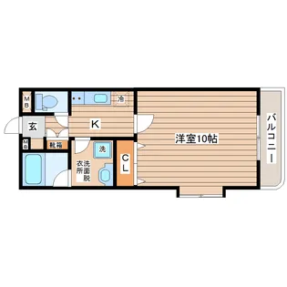 ドミトーレ6-4【3階】の間取り