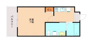 ワコーレヴィータ大開ステーシア【1階】の間取り