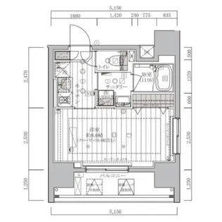 レガリス東京イースト【9階】の間取り