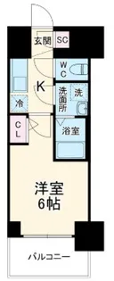エスリード大阪リエート【10階】の間取り