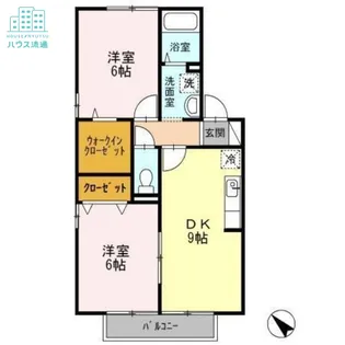 サンライズ豊 B棟【2階】の間取り