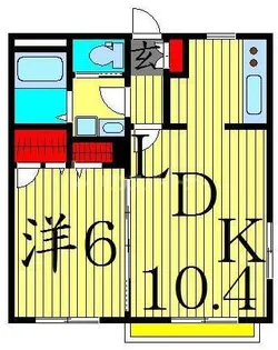メゾン ブレスト【1階】の間取り