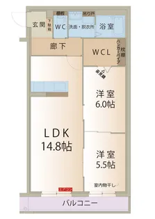 アーバンコート尾西【2階】の間取り