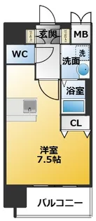 プレサンス名古屋STATIONザ・シティ【2階】の間取り