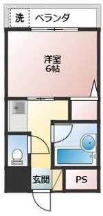 ルネサンス 新屋敷【4階】の間取り