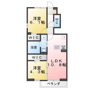 ペニーレーン石神井台 B棟【1階】の間取り