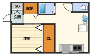 あさひマンション【1階】の間取り