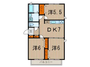 カーサST2【1階】の間取り