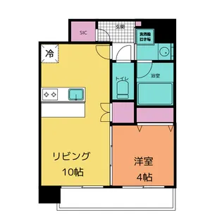スプランディッド大須門前町【10階】の間取り