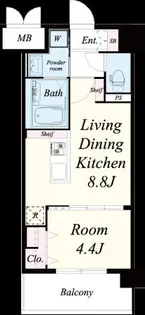 レトワール清水【2階】の間取り