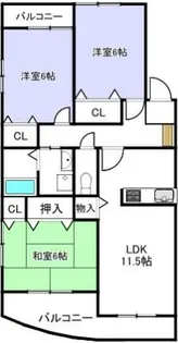 サンルーチェ【4階】の間取り
