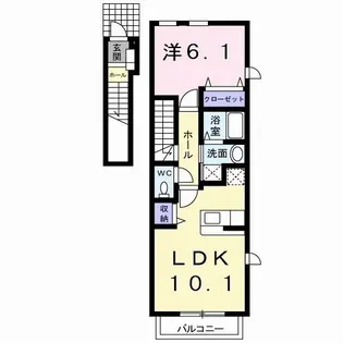 ピクシー【2階】の間取り