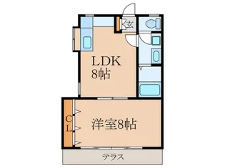 大野ハイツ【1階】の間取り