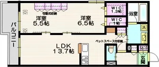 Belle Grace【2階】の間取り