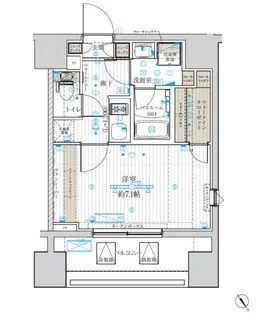 ブライズ尾久【10階】の間取り