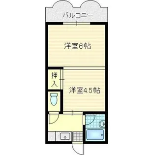西原シティマンション【2階】の間取り