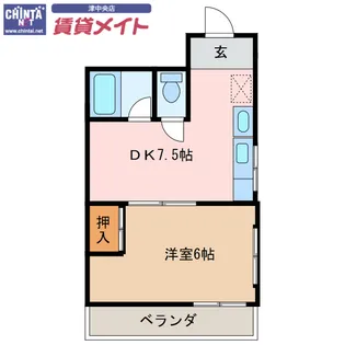 岸田ハイツ【3階】の間取り