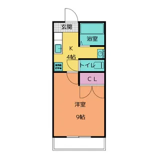 コーポスプリング D【2階】の間取り