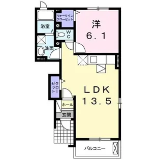 ヴィラ ソレイユ【1階】の間取り