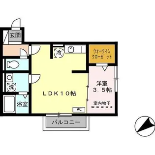 おおくぼの森B棟【2階】の間取り