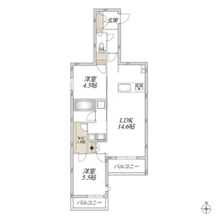 L’s Plus 豊玉中【2階】の間取り