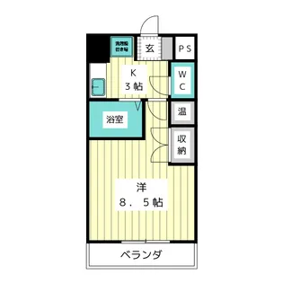 エクセレンス山中【4階】の間取り