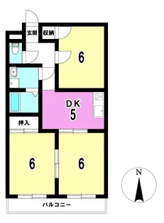 パレス2-11【2階】の間取り