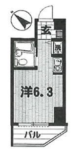 TRUST VALUE 不動前(トラストバリュー不動前)【9階】の間取り