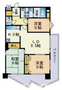 エレガンスコトブキ【2階】の間取り