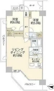 レーベンリヴァーレ東京ラ・トーレ【3階】の間取り