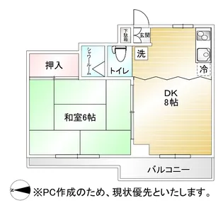 シャンボール片平【5階】の間取り