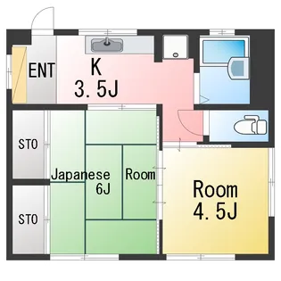 ハイム松岡【1階】の間取り