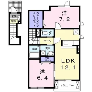 ラフィネ セット【2階】の間取り