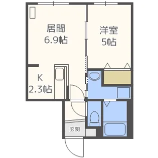 ROSE WOOD N12【4階】の間取り