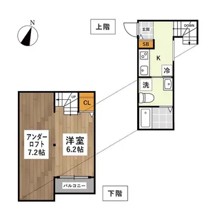 パピーズ迎町【1階】の間取り
