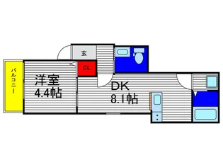 Calm Park Residence【3階】の間取り