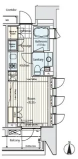 イプセ蒲田【6階】の間取り