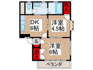 フロ―ラハイツ【2階】の間取り