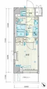 ルーブル川崎中丸子【2階】の間取り