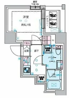 GENOVIA幡ヶ谷【2階】の間取り