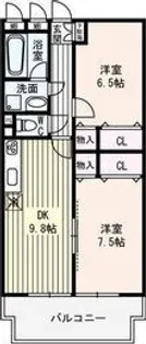 ピュアコート【1階】の間取り