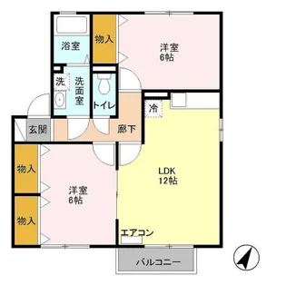 コートビビット【2階】の間取り
