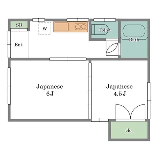 テラス伊藤【1階】の間取り