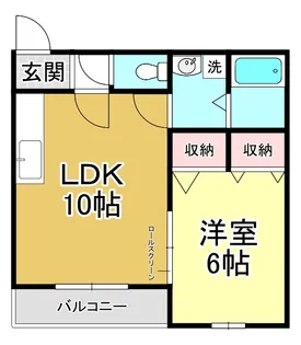 ピュアフラット12【1階】の間取り