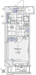 ガリシアレジデンス六本木【8階】の間取り